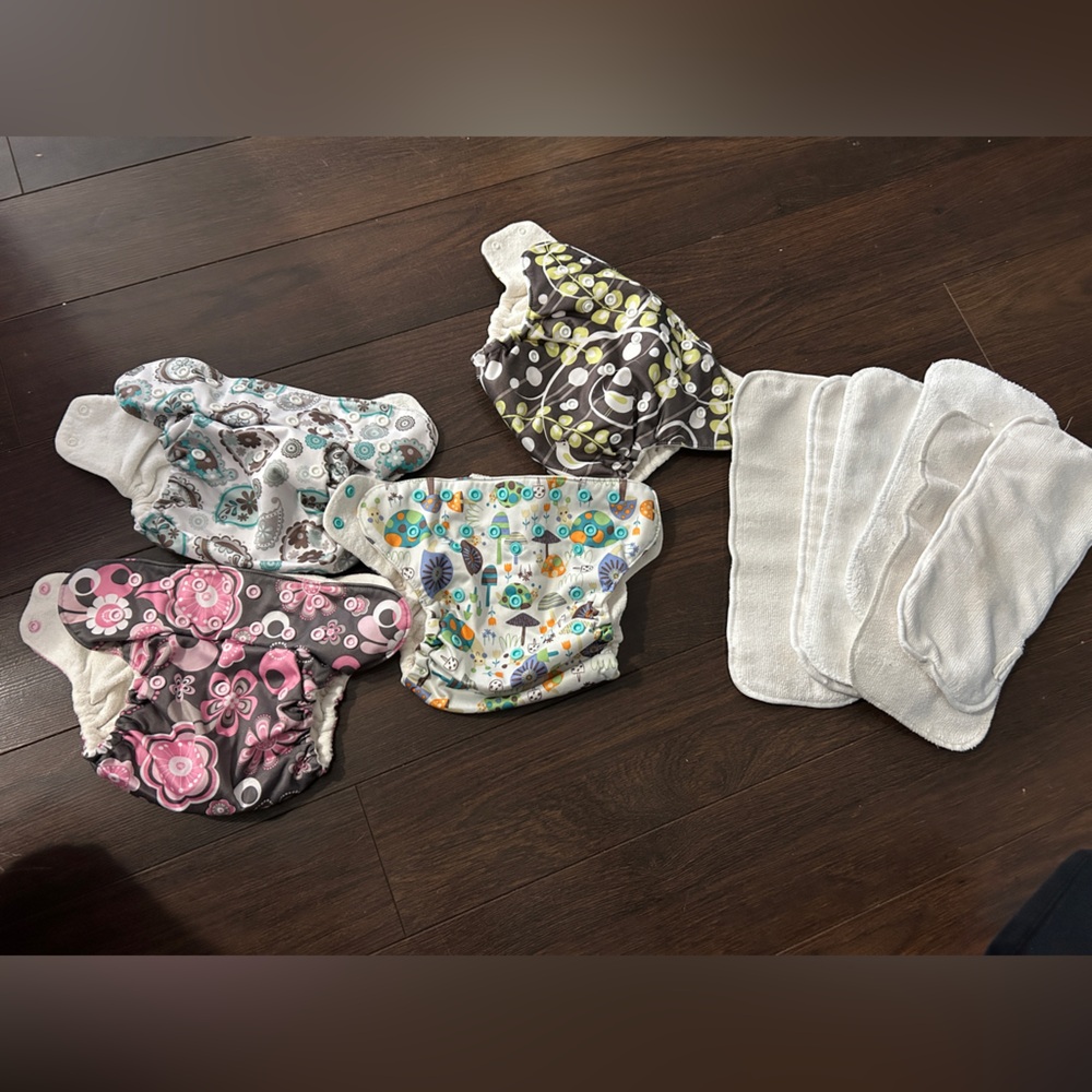 Blueberry One Size Pocket Diaper Lot